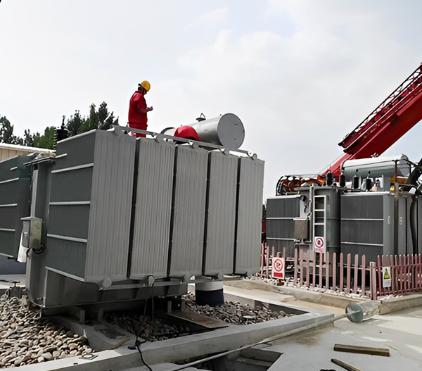 可拆卸式变压器片式散热器安装